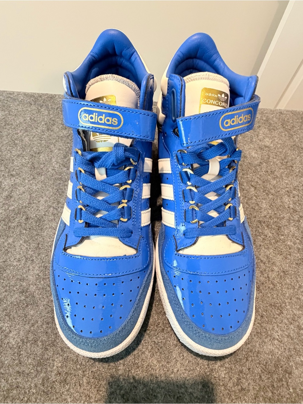 Adidas Concord High-Top Athletic Sneakers with Strap